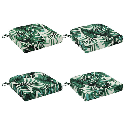 vidaXL 4-Piece Seat Cushions SOEST 4 pcs 100% Polyester Leaf Pattern