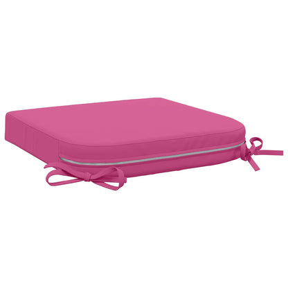 vidaXL 1-Piece Seat Cushion SOEST 100% Polyester Pink 40 x 40 x 7 cm