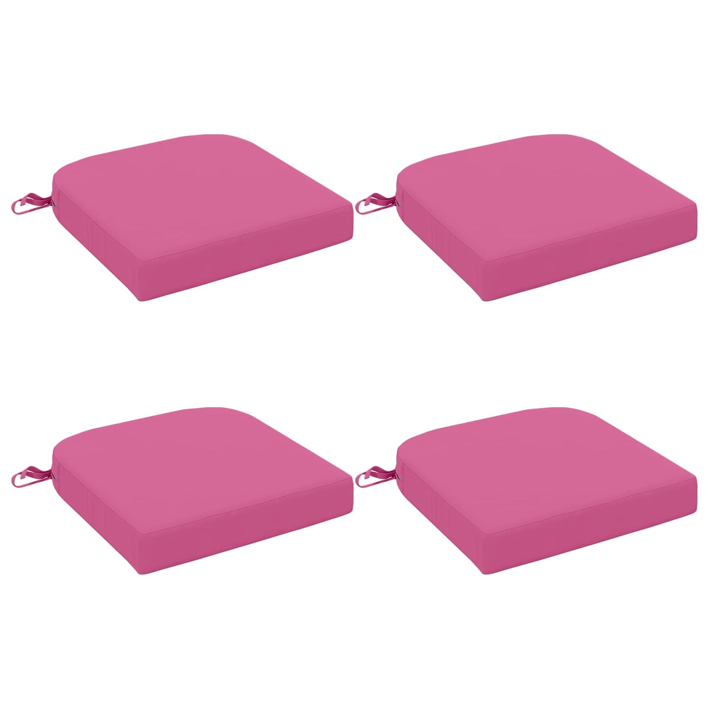 vidaXL 4-Piece Seat Cushions SOEST 4 pcs 100% Polyester Pink