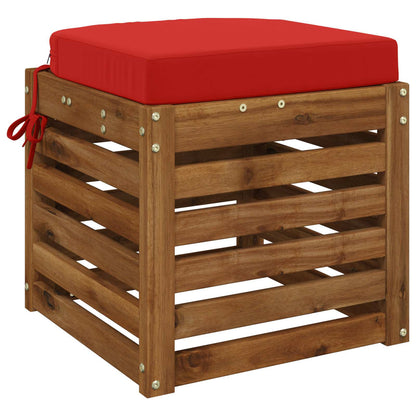 vidaXL 1-Piece Seat Cushion SOEST 100% Polyester Red 40 x 40 x 7 cm