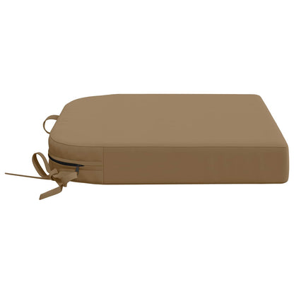 vidaXL 4-Piece Seat Cushions SOEST 4 pcs 100% Polyester Taupe