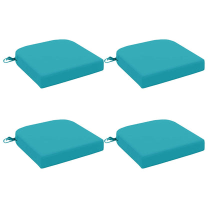 vidaXL 4-Piece Seat Cushions SOEST 4 pcs 100% Polyester Turquoise
