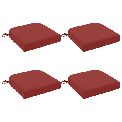 vidaXL 4-Piece Seat Cushions SOEST 4 pcs 100% Polyester Wine Red