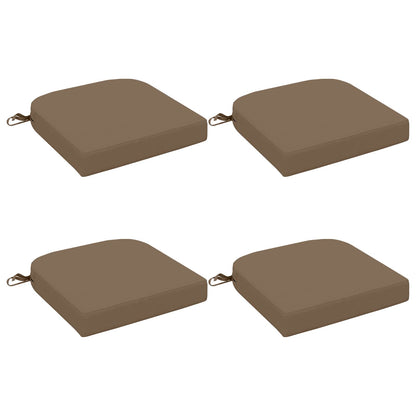 vidaXL 4-Piece Seat Cushions SOEST 4 pcs 100% Polyester Taupe