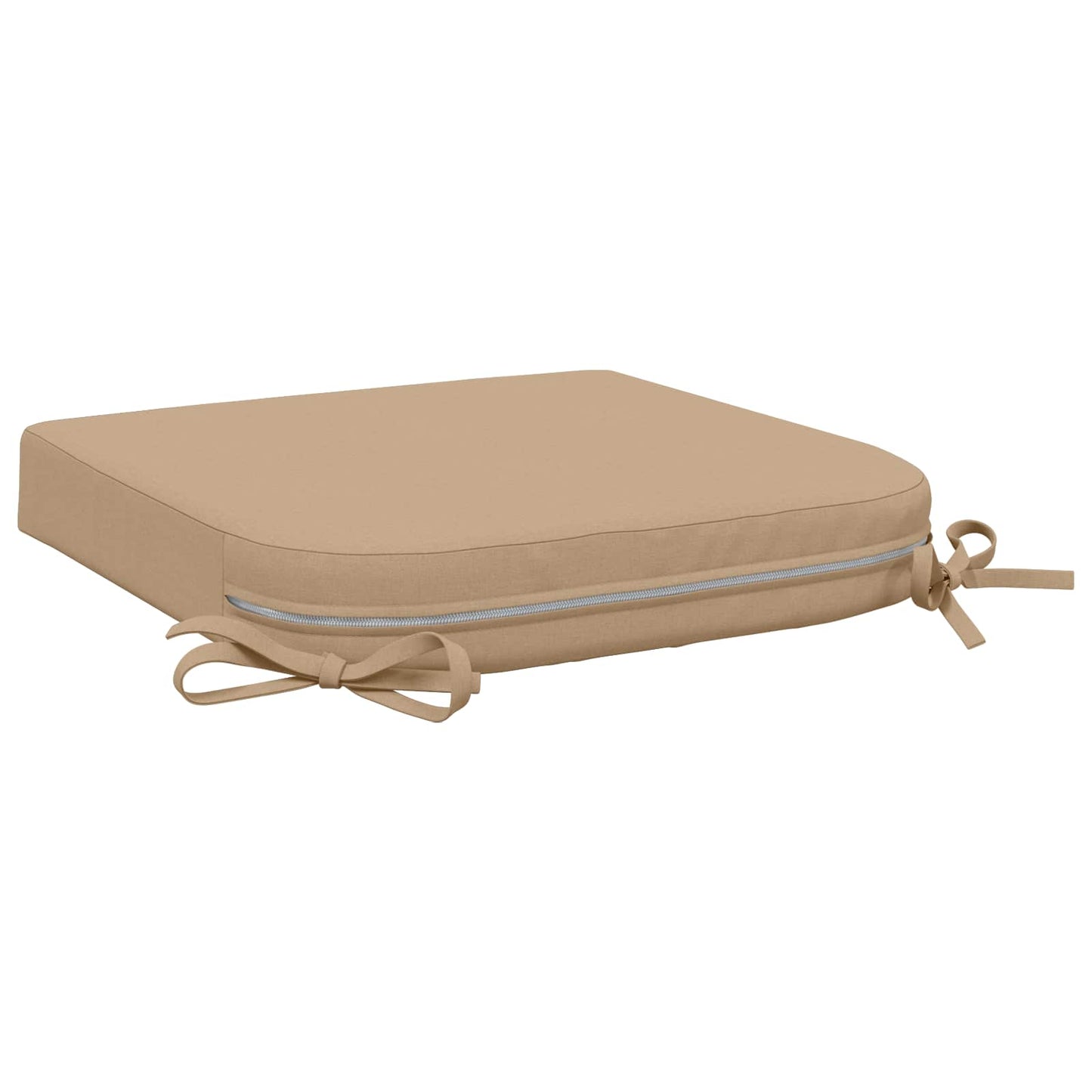 vidaXL 1-Piece Seat Cushion SOEST 100% Polyester Sand 45 x 45 x 7 cm
