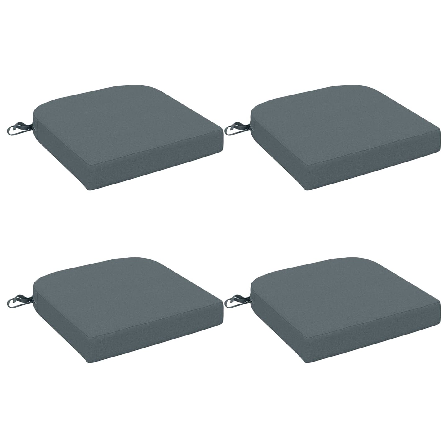 vidaXL 4-Piece Seat Cushions SOEST 4 pcs 100% Polyester Blue
