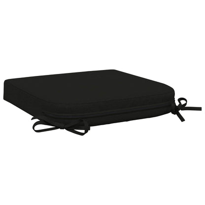 vidaXL 1-Piece Seat Cushion SOEST 100% Polyester Black 45 x 45 x 7 cm