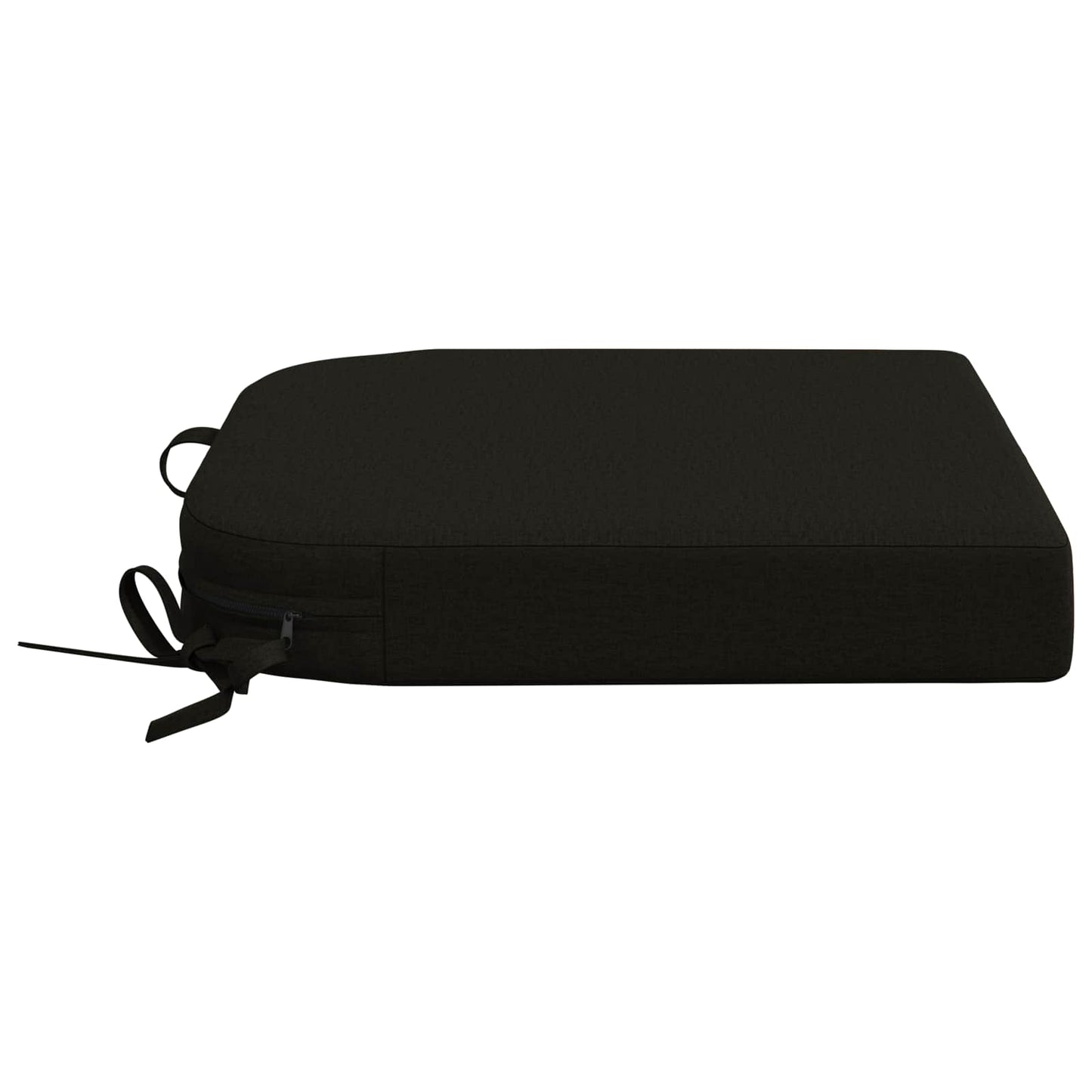 vidaXL 1-Piece Seat Cushion SOEST 100% Polyester Black 45 x 45 x 7 cm