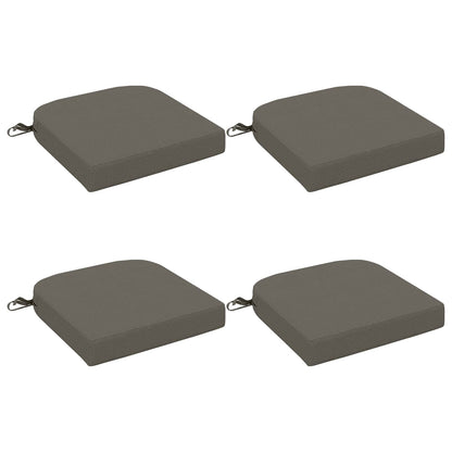 vidaXL 4-Piece Seat Cushions SOEST 4 pcs 100% Polyester Grey