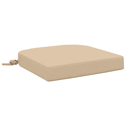 vidaXL 1-Piece Seat Cushion SOEST 100% Polyester Cream 45 x 45 x 7 cm