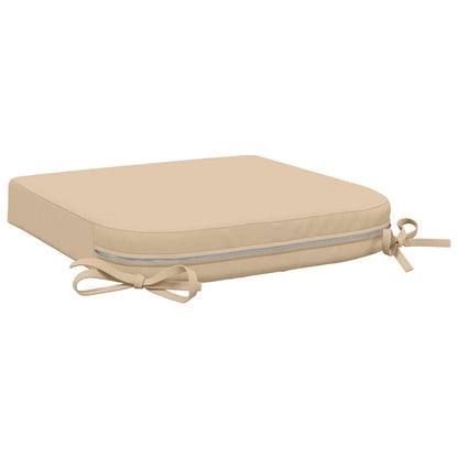 vidaXL 1-Piece Seat Cushion SOEST 100% Polyester Cream 45 x 45 x 7 cm