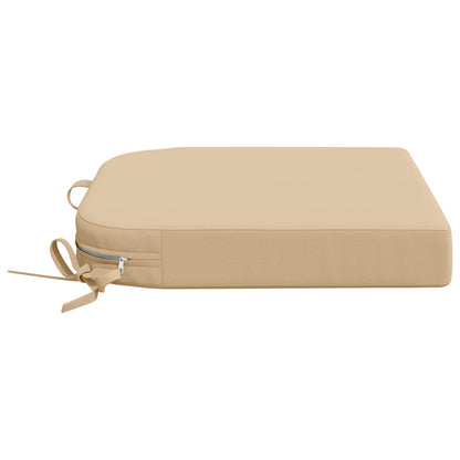vidaXL 1-Piece Seat Cushion SOEST 100% Polyester Cream 45 x 45 x 7 cm