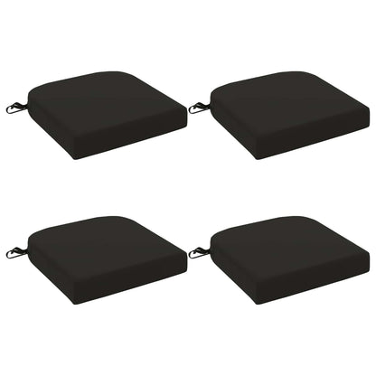 vidaXL 4-Piece Seat Cushions SOEST 4 pcs 100% Polyester Black