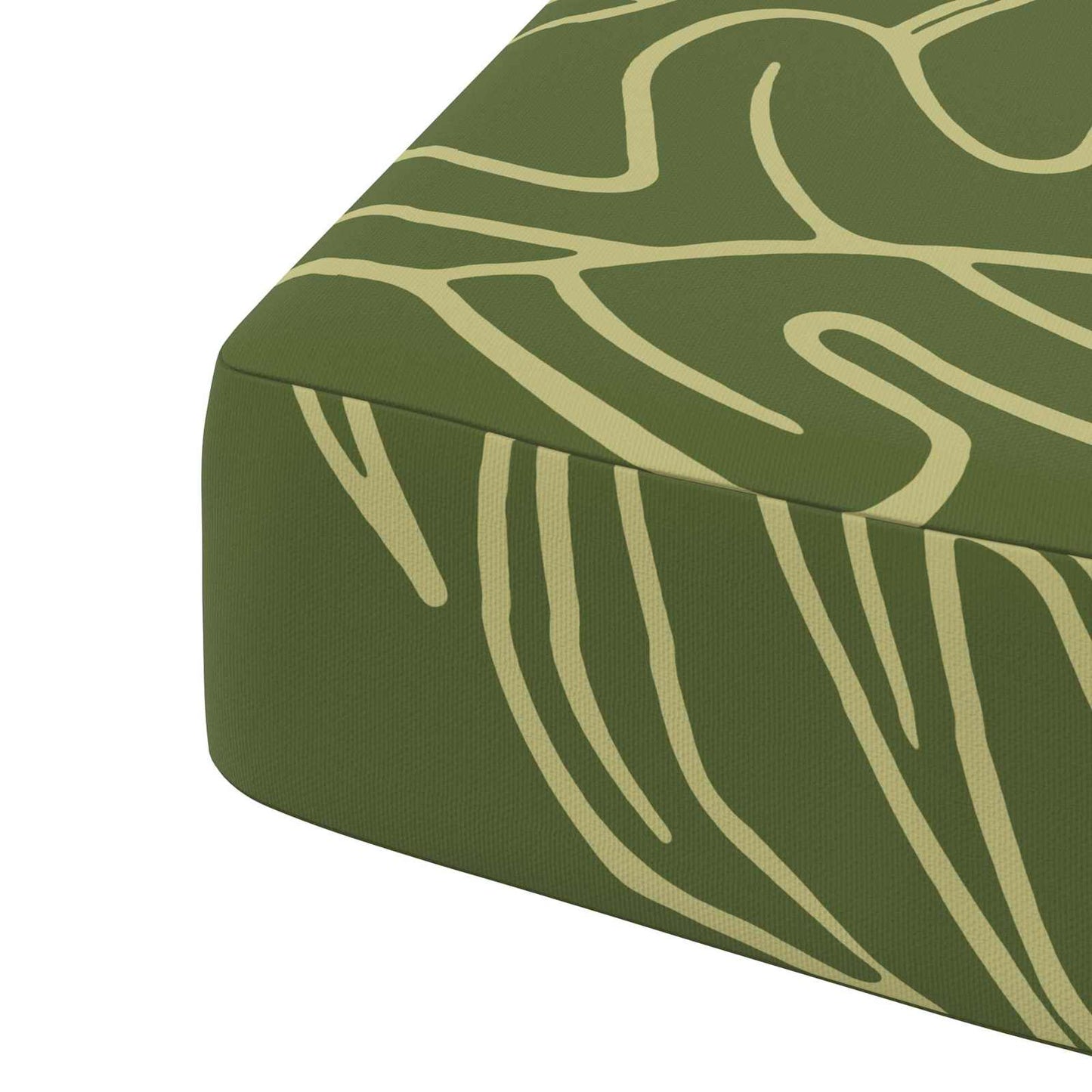vidaXL 1-Piece Seat Cushion SOEST 100% Polyester Leaf Design