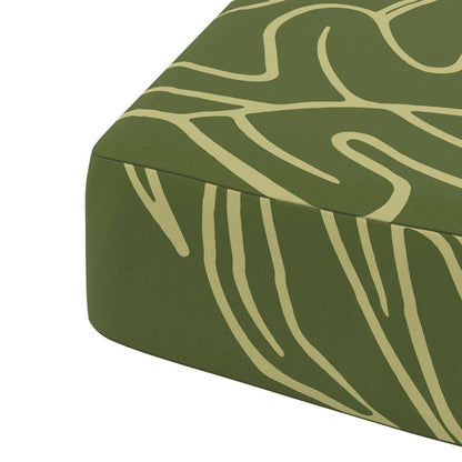 vidaXL 1-Piece Seat Cushion SOEST 100% Polyester Leaf Design