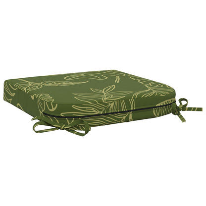 vidaXL 1-Piece Seat Cushion SOEST 100% Polyester Leaf Design