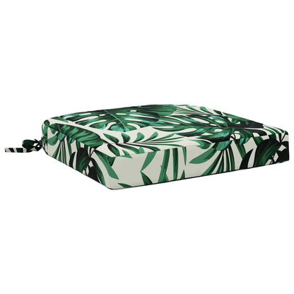 vidaXL 1-Piece Seat Cushion SOEST 100% Polyester Leaf Pattern