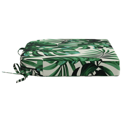 vidaXL 1-Piece Seat Cushion SOEST 100% Polyester Leaf Pattern
