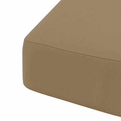 vidaXL 1-Piece Seat Cushion SOEST 100% Polyester Taupe 45 x 45 x 7 cm