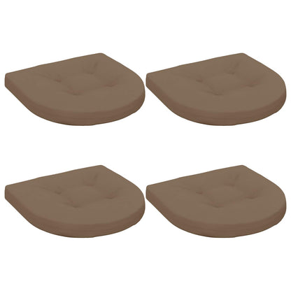 vidaXL 4-Piece Seat Cushions 4 pcs 100% Polyester Taupe 40 x 40 x 5 cm