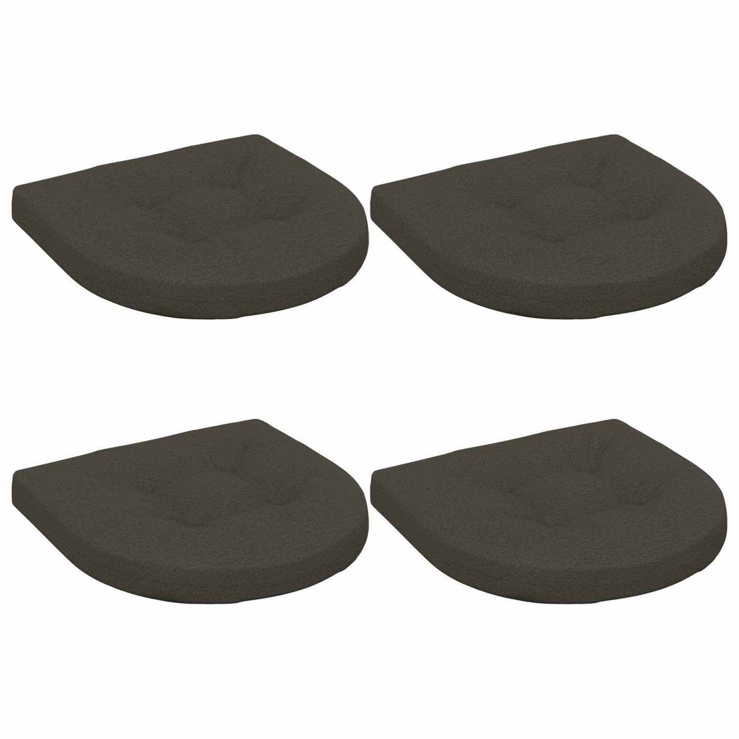 vidaXL 4-Piece Seat Cushions 4 pcs 100% Polyester Anthracite
