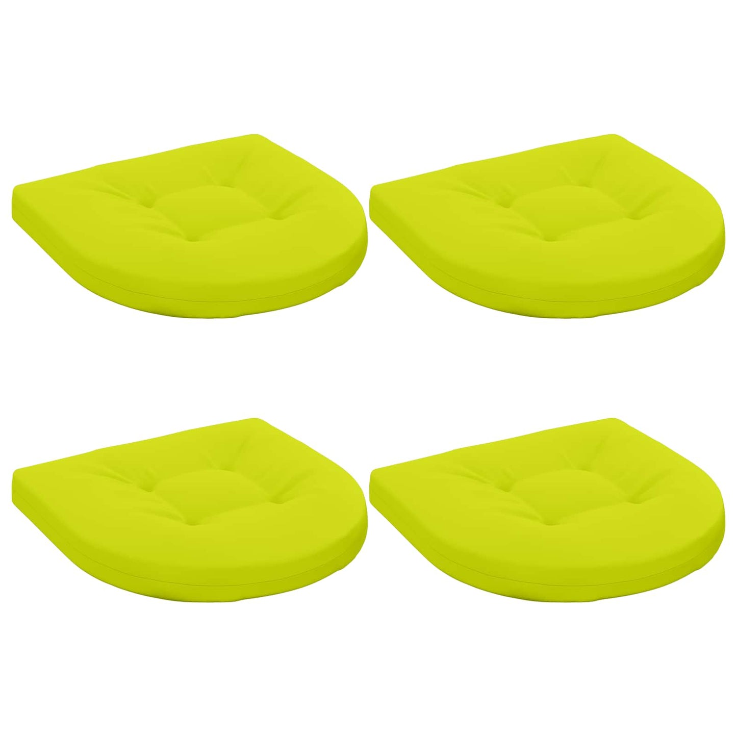 vidaXL 4-Piece Seat Cushions 4 pcs 100% Polyester Bright Green