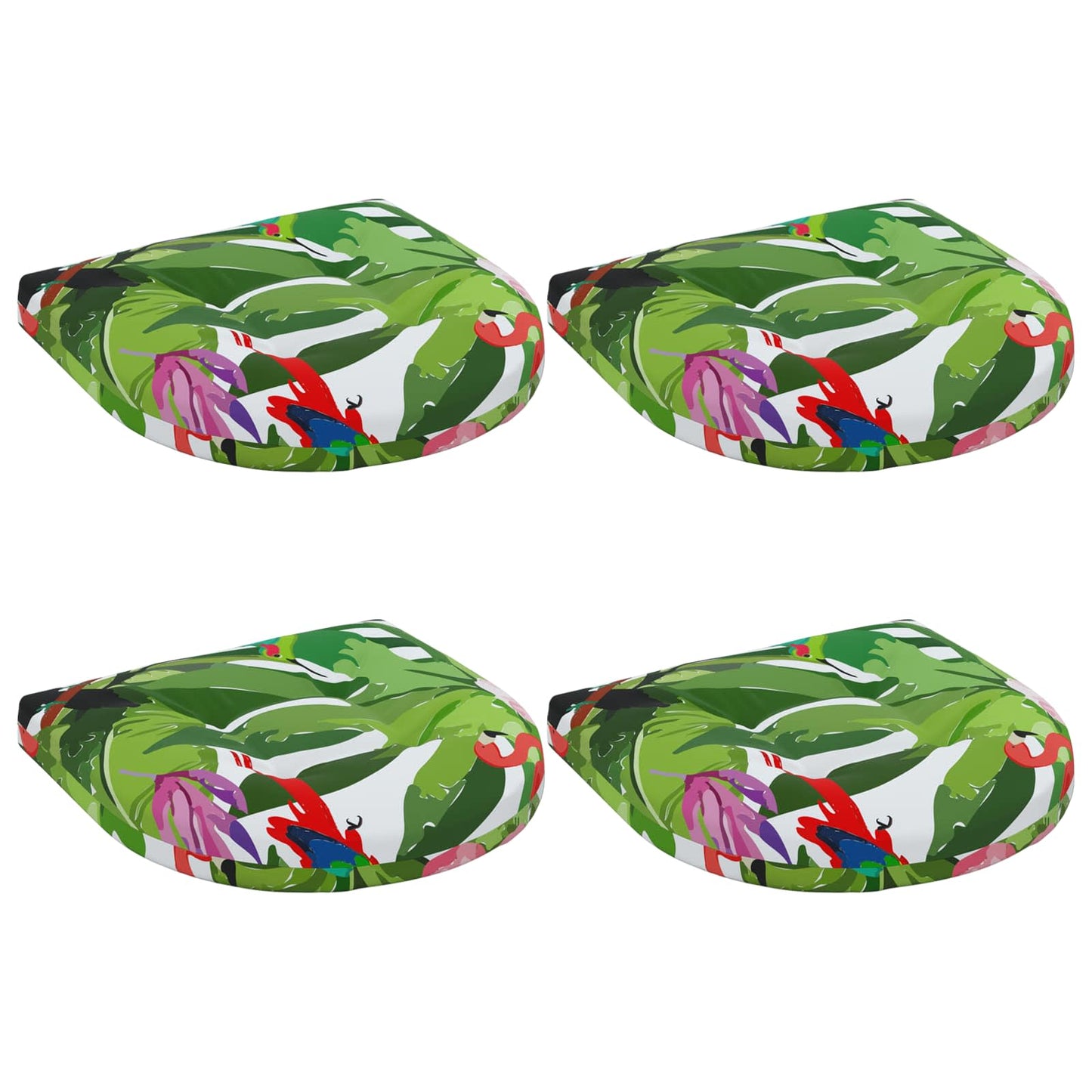 vidaXL 4-Piece Seat Cushions 4 pcs 100% Polyester Multicolour