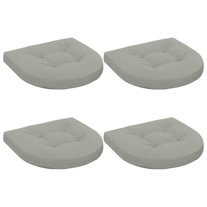vidaXL 4-Piece Seat Cushions 4 pcs 100% Polyester Grey 40 x 40 x 5 cm