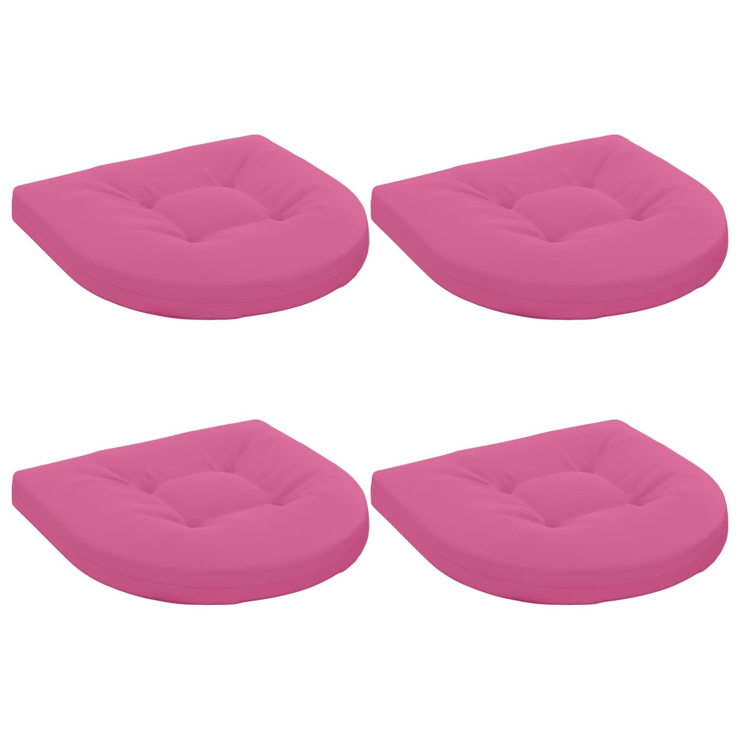 vidaXL 4-Piece Seat Cushions 4 pcs 100% Polyester Pink 40 x 40 x 5 cm