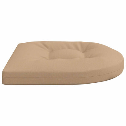 vidaXL 4-Piece Seat Cushions 4 pcs 100% Polyester Sand 45 x 45 x 5 cm
