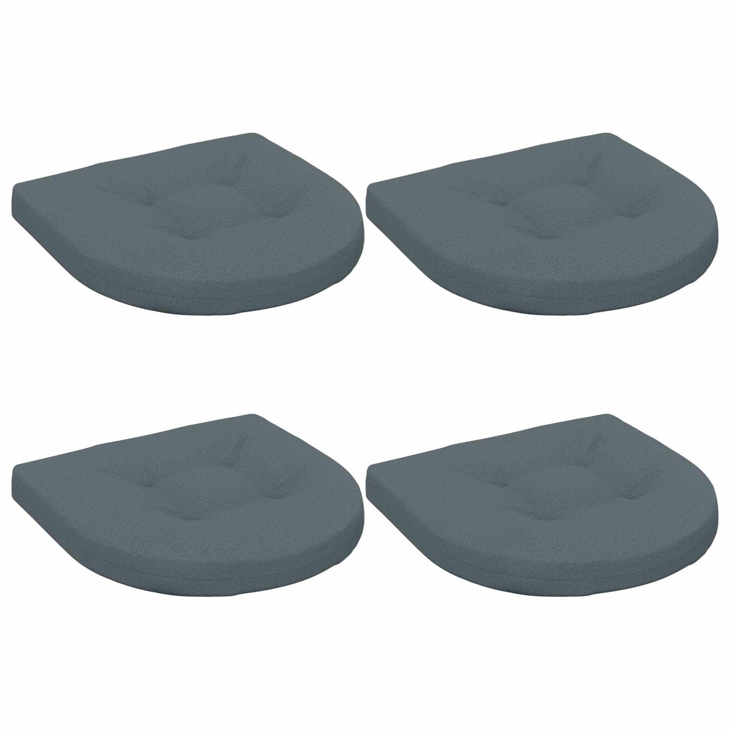 vidaXL 4-Piece Seat Cushions 4 pcs 100% Polyester Blue 45 x 45 x 5 cm