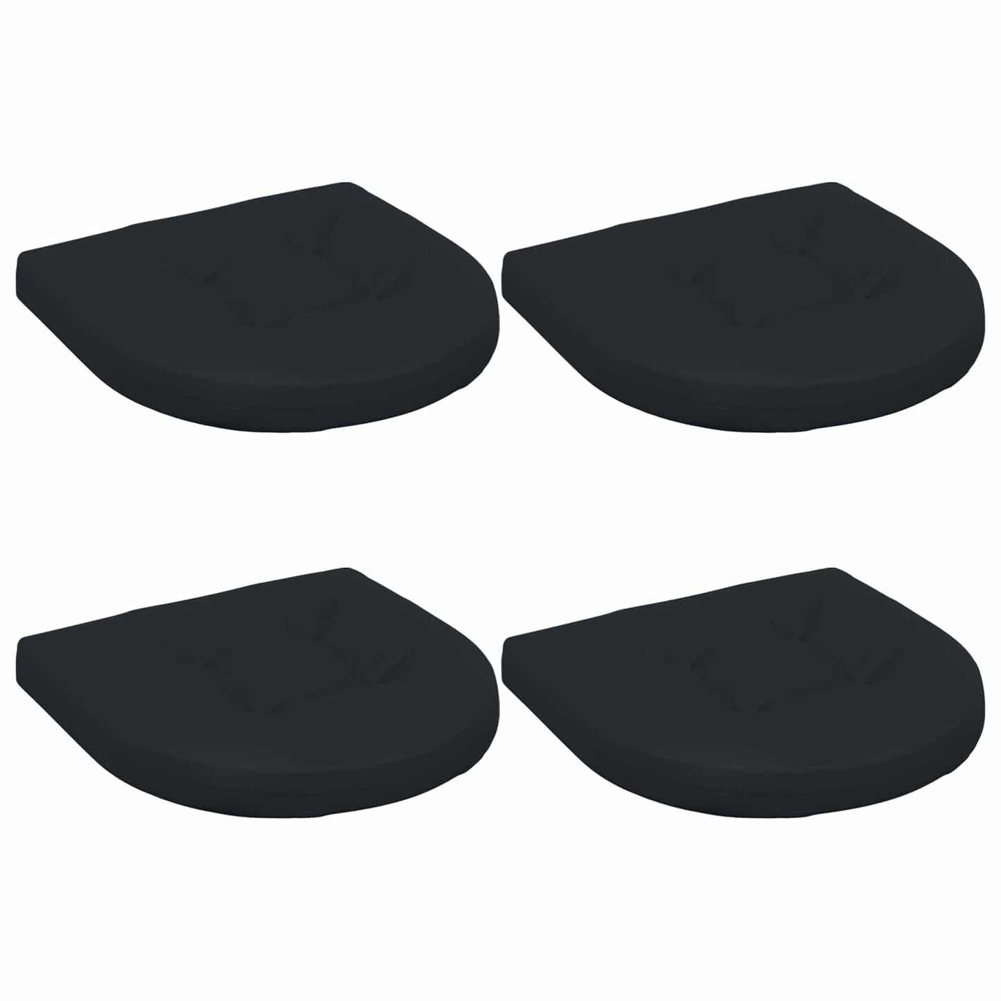 vidaXL 4-Piece Seat Cushions 4 pcs 100% Polyester Dark Blue