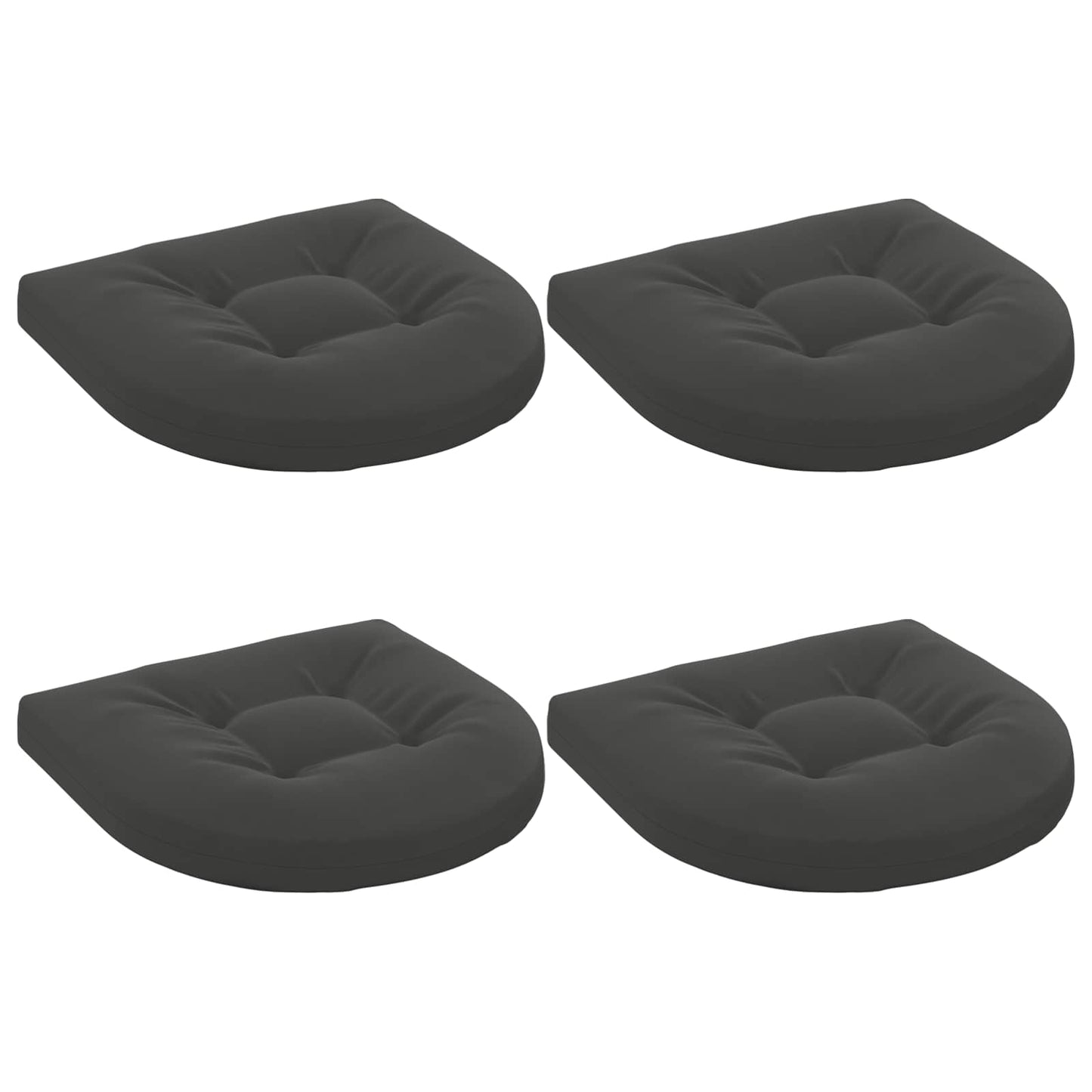 vidaXL 4-Piece Seat Cushions 4 pcs 100% Polyester Anthracite