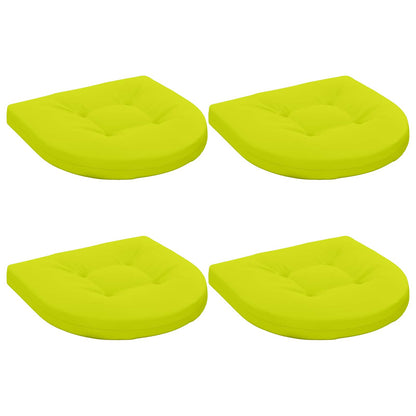 vidaXL 4-Piece Seat Cushions 4 pcs 100% Polyester Bright Green