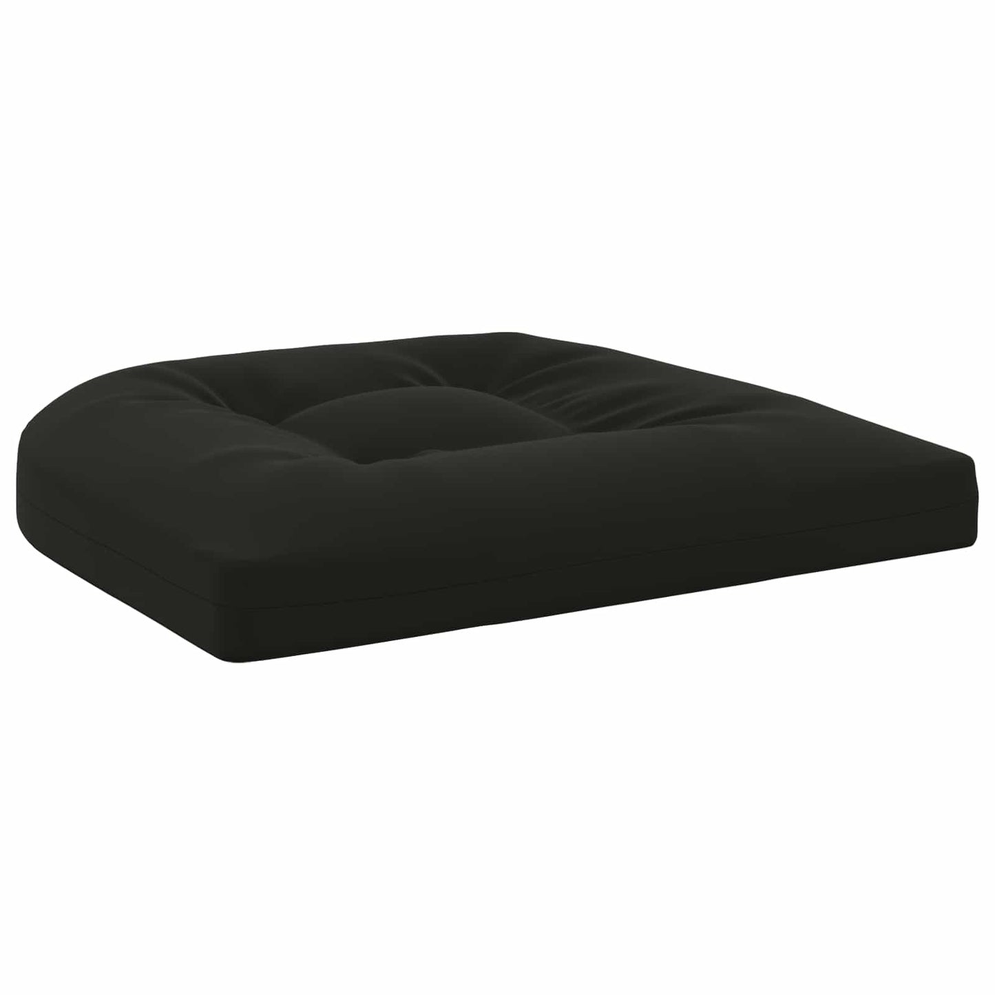 vidaXL 4-Piece Seat Cushions 4 pcs 100% Polyester Black 45 x 45 x 5 cm