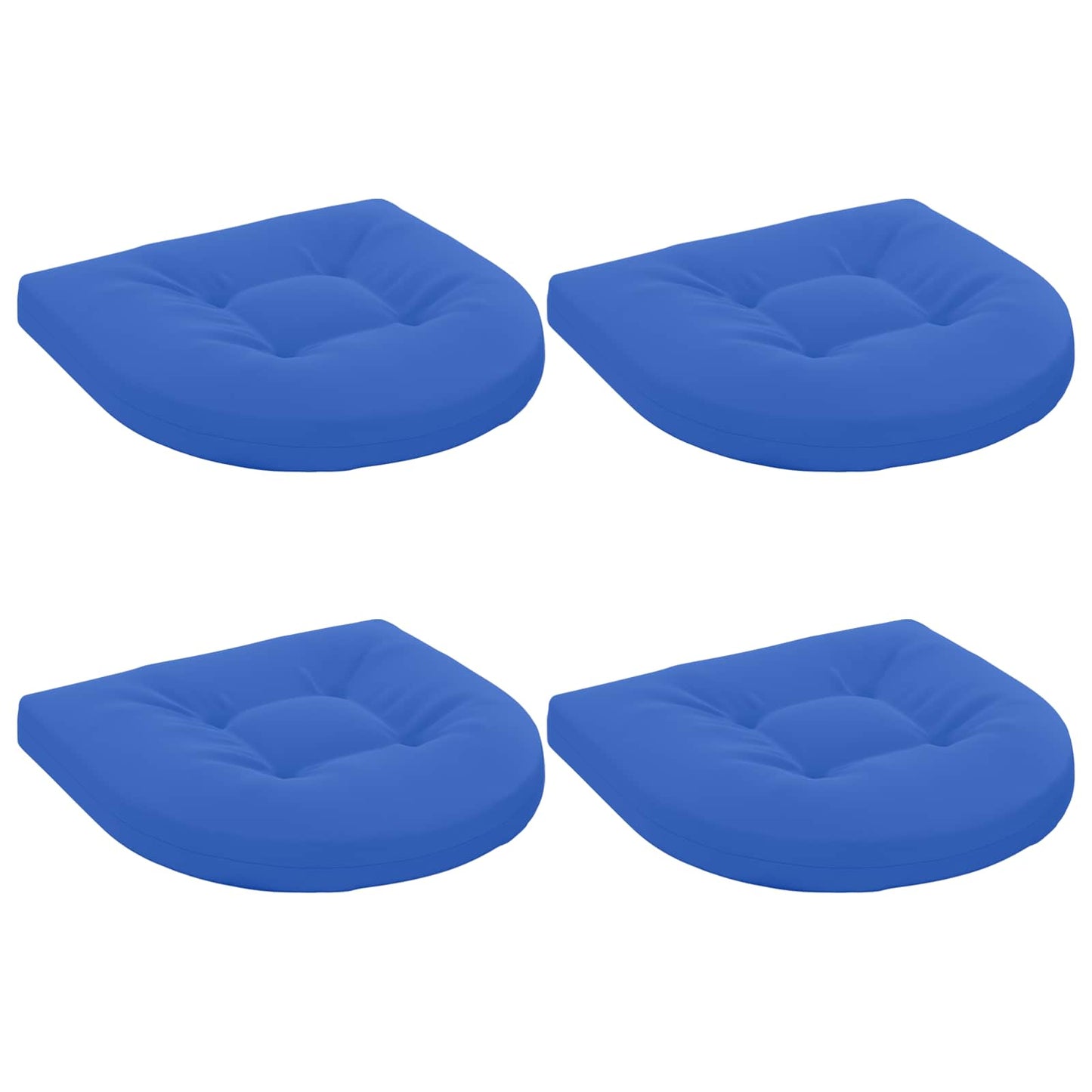vidaXL 4-Piece Seat Cushions 4 pcs 100% Polyester Royal Blue