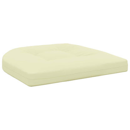 vidaXL 4-Piece Seat Cushions 4 pcs 100% Polyester Cream 45 x 45 x 5 cm