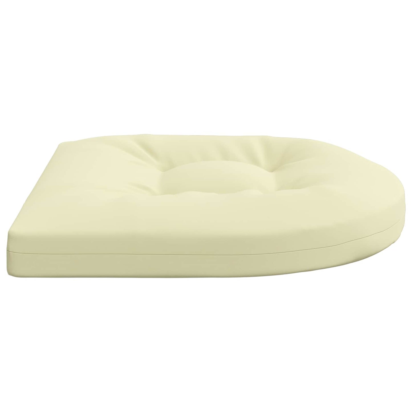 vidaXL 4-Piece Seat Cushions 4 pcs 100% Polyester Cream 45 x 45 x 5 cm