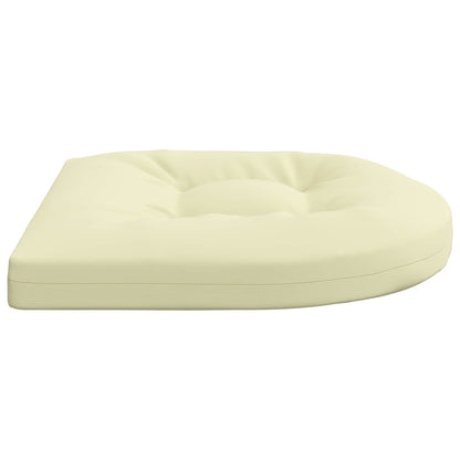 vidaXL 4-Piece Seat Cushions 4 pcs 100% Polyester Cream 45 x 45 x 5 cm