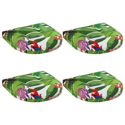 vidaXL 4-Piece Seat Cushions 4 pcs 100% Polyester Multicolour