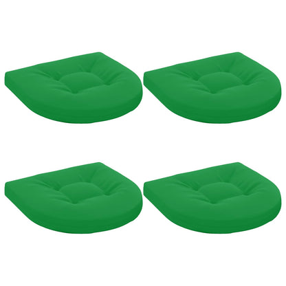 vidaXL 4-Piece Seat Cushions 4 pcs 100% Polyester Green 45 x 45 x 5 cm