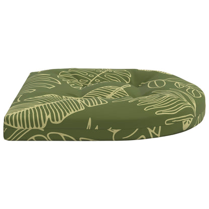 vidaXL 4-Piece Seat Cushions 4 pcs 100% Polyester Leaf Design