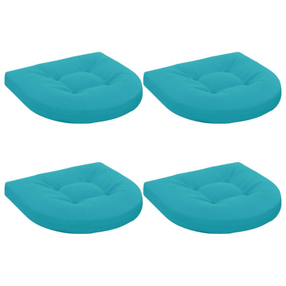 vidaXL 4-Piece Seat Cushions 4 pcs 100% Polyester Turquoise