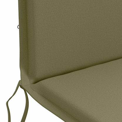 vidaXL High Back Chair Cushion GEMERT 2 pcs 100% Polyester Olive Green