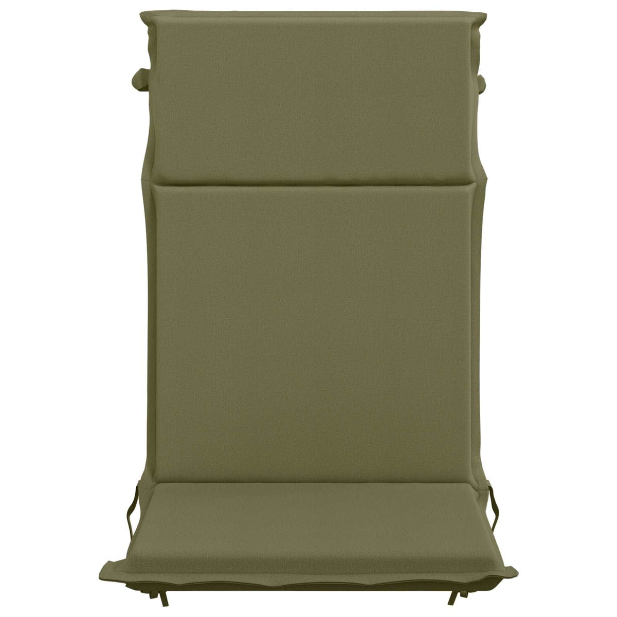 vidaXL High Back Chair Cushion GEMERT 6 pcs 100% Polyester Olive Green