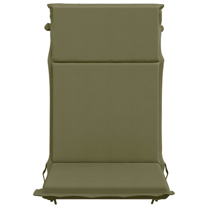 vidaXL High Back Chair Cushion GEMERT 6 pcs 100% Polyester Olive Green