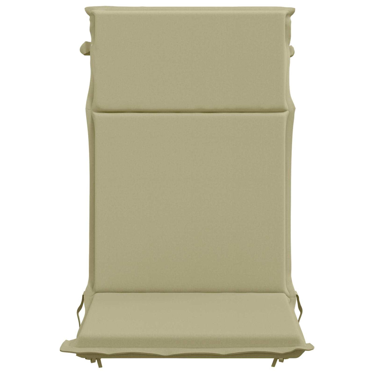 vidaXL High Back Chair Cushion GEMERT 2 pcs 100% Polyester Light Green