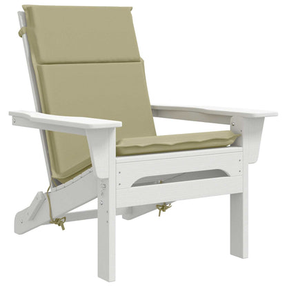 vidaXL High Back Chair Cushion GEMERT 2 pcs 100% Polyester Light Green