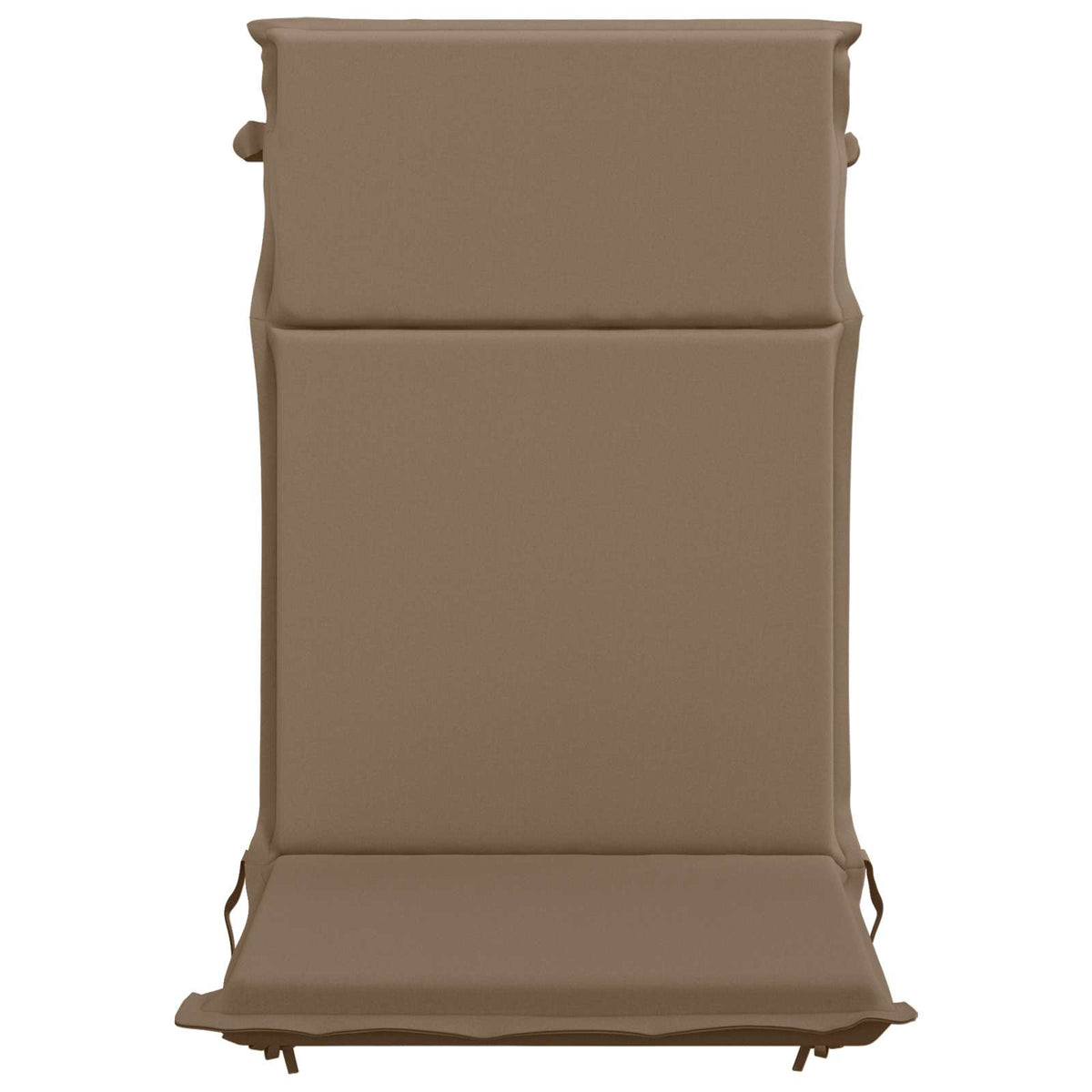 vidaXL High Back Chair Cushion GEMERT 4 pcs 100% Polyester Taupe