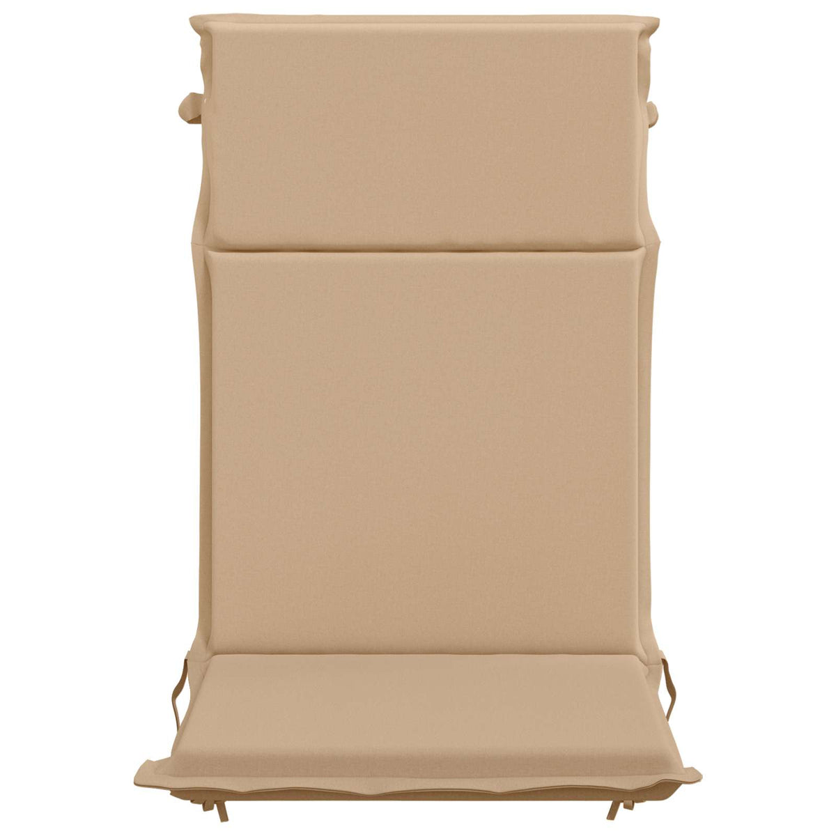 vidaXL High Back Chair Cushion GEMERT 2 pcs 100% Polyester Sand